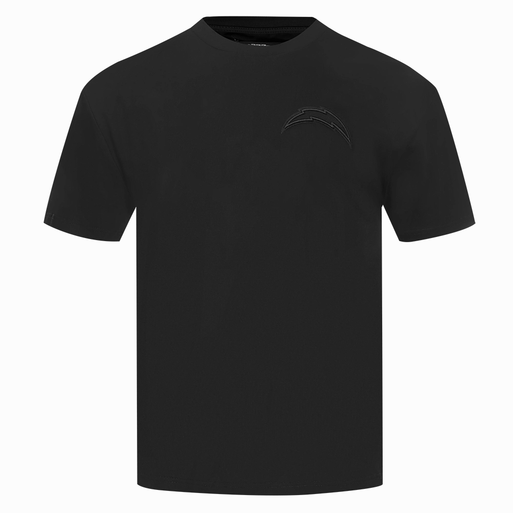NFL LOS ANGELES CHARGERS NEUTRAL MEN'S CJ DROP SHOULDER TEE (BLACK)