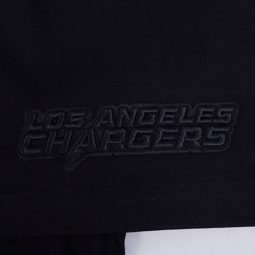 NFL LOS ANGELES CHARGERS NEUTRAL MEN'S CJ DROP SHOULDER TEE (BLACK)