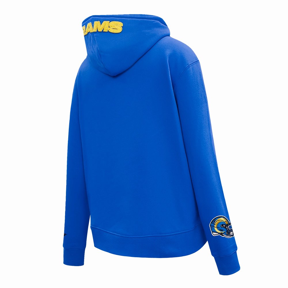 NFL LOS ANGELES RAMS CLASSIC WOMEN'S PULLOVER HOODIE (ROYAL BLUE)