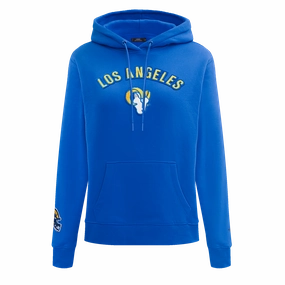 NFL LOS ANGELES RAMS CLASSIC WOMEN'S PULLOVER HOODIE (ROYAL BLUE)