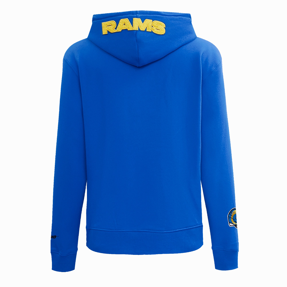 NFL LOS ANGELES RAMS CLASSIC WOMEN'S PULLOVER HOODIE (ROYAL BLUE)