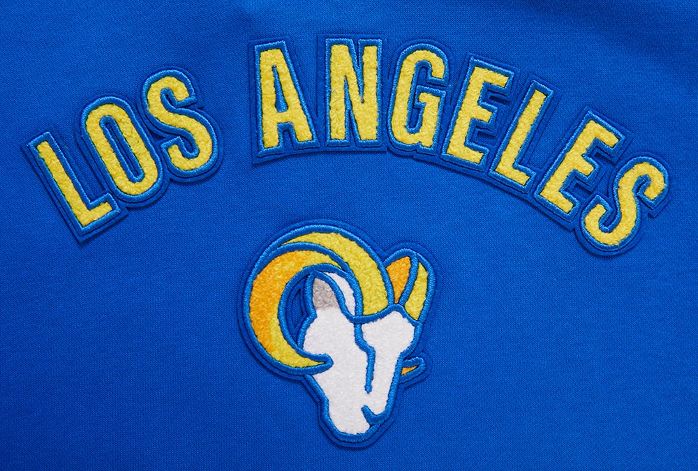 NFL LOS ANGELES RAMS CLASSIC WOMEN'S PULLOVER HOODIE (ROYAL BLUE)