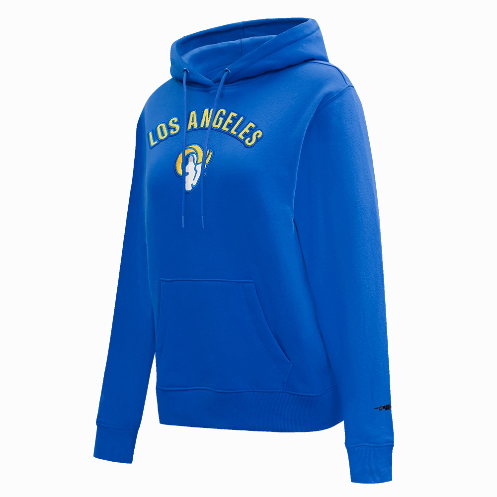 NFL LOS ANGELES RAMS CLASSIC WOMEN'S PULLOVER HOODIE (ROYAL BLUE)