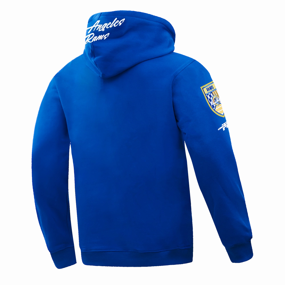 NFL LOS ANGELES RAMS FAST LANE FLC PO HOODIE (ROYAL BLUE)