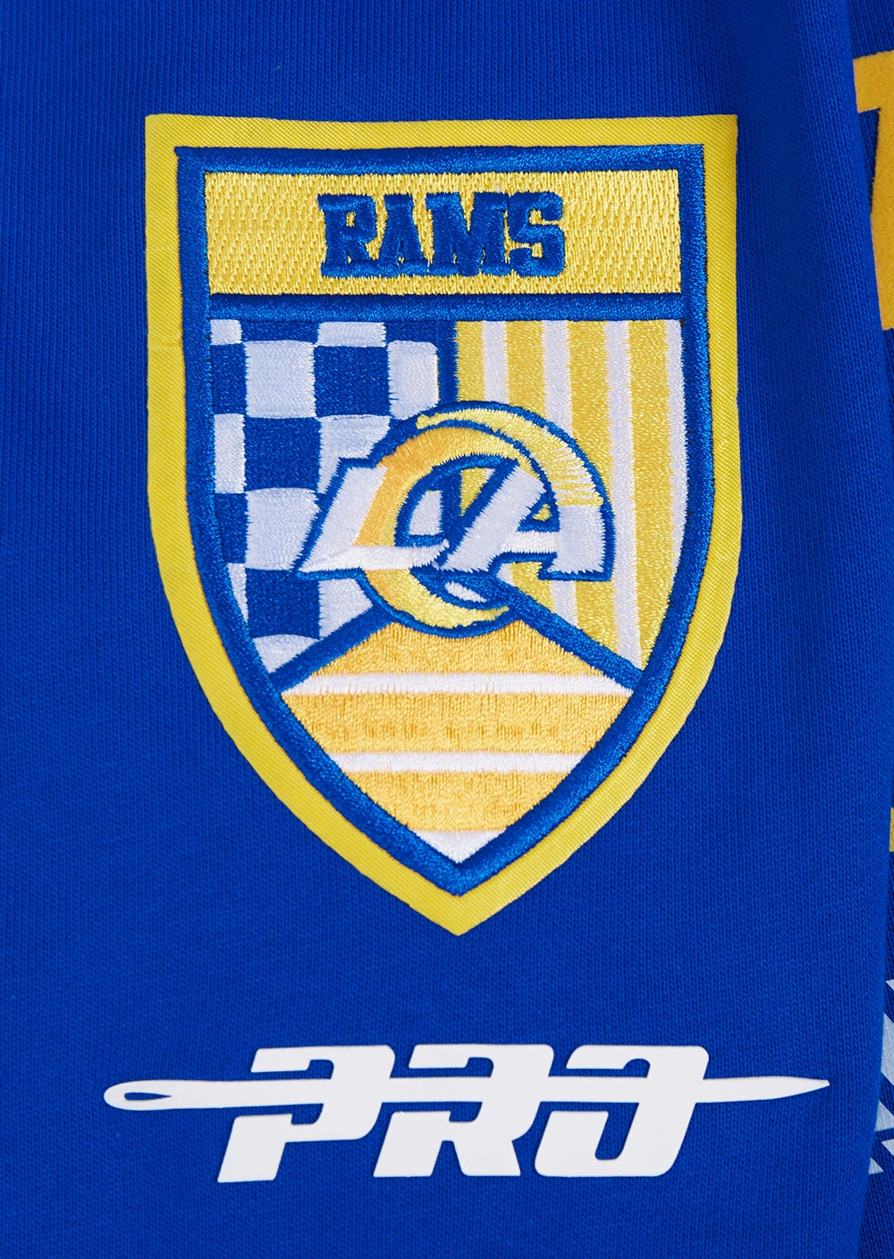 NFL LOS ANGELES RAMS FAST LANE FLC PO HOODIE (ROYAL BLUE)