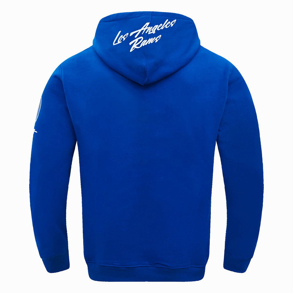 NFL LOS ANGELES RAMS FAST LANE FLC PO HOODIE (ROYAL BLUE)