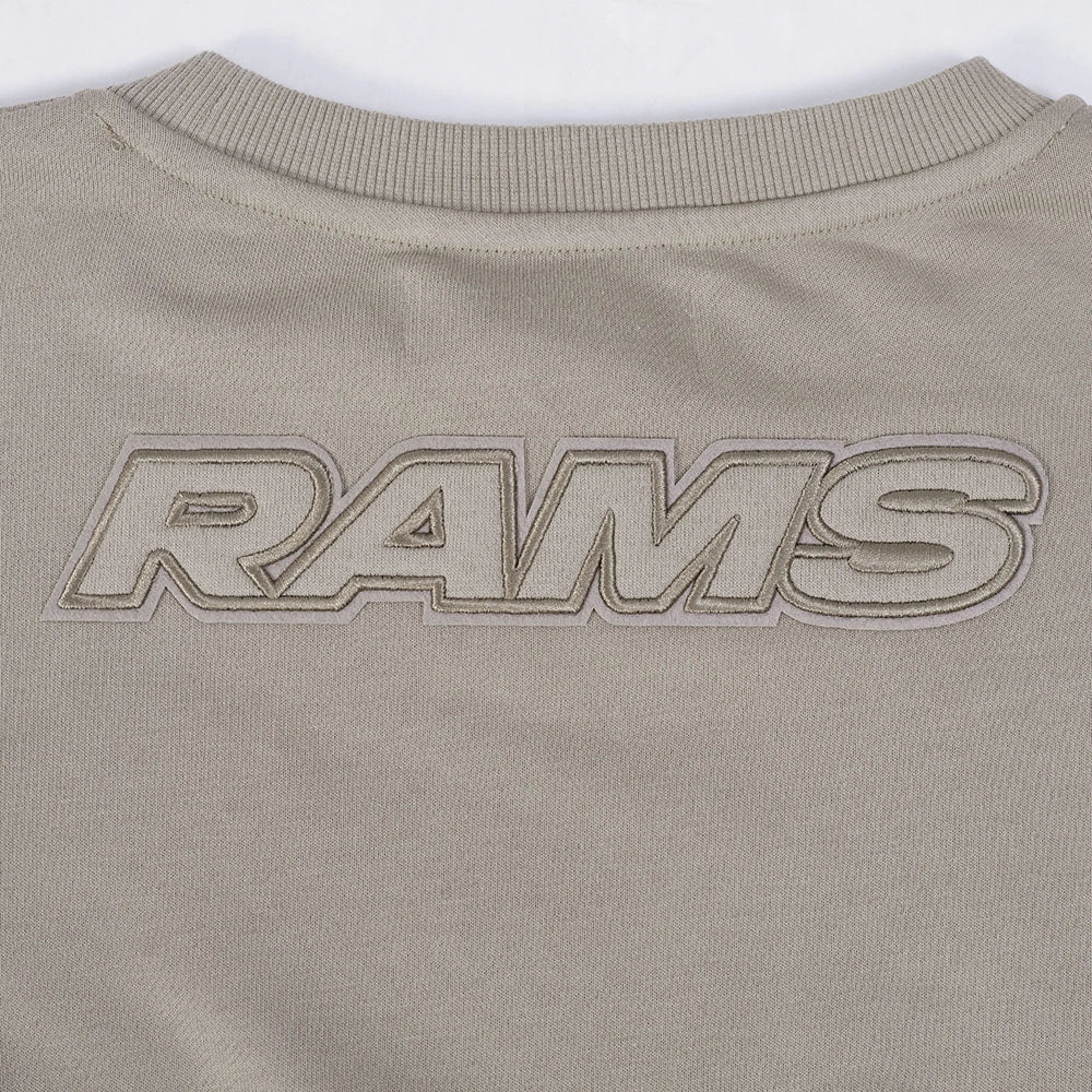 NFL LOS ANGELES RAMS NEUTRAL WOMEN'S FLEECE CREWNECK (TAUPE)