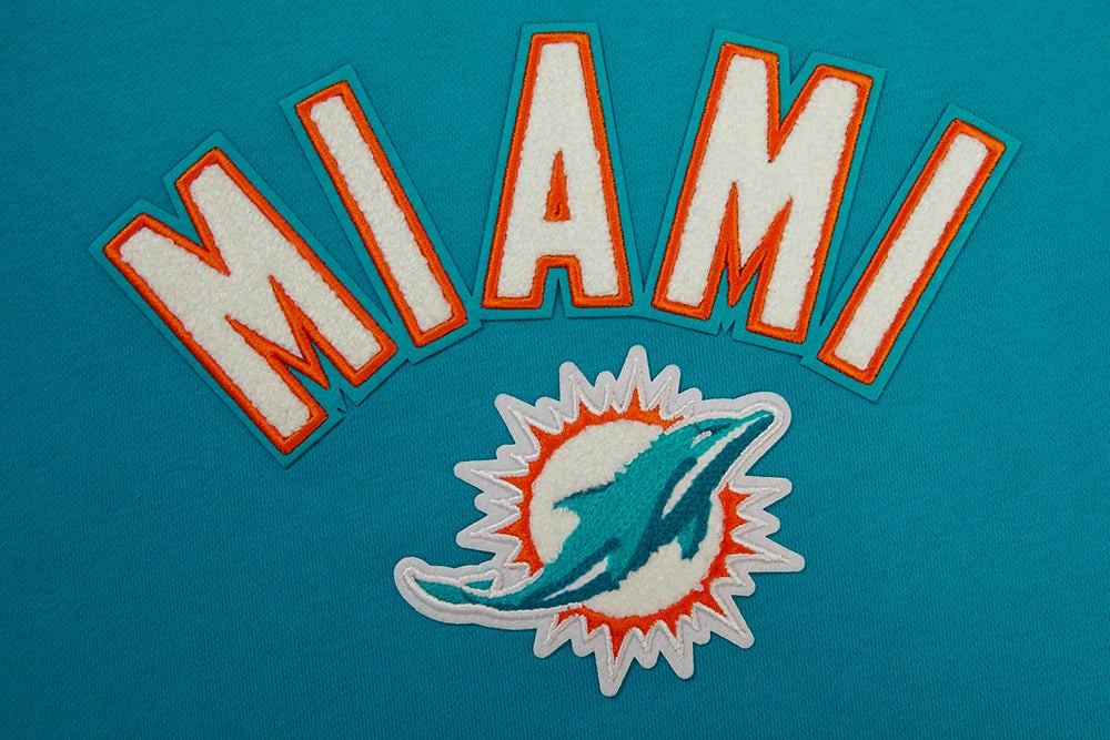 NFL MIAMI DOLPHINS CLASSIC WOMEN'S CREWNECK (TEAL)