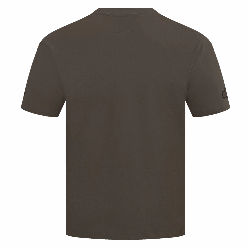 NFL MIAMI DOLPHINS NEUTRAL MEN'S DROP SHOULDER TEE (DARK TAUPE)