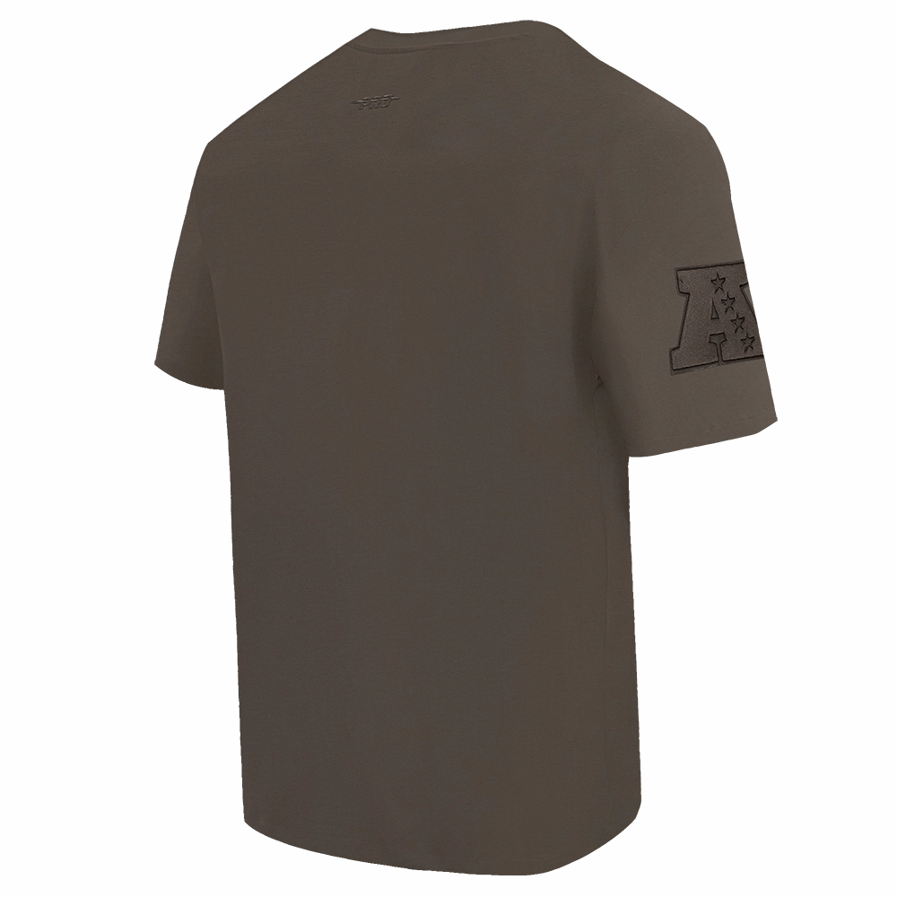 NFL MIAMI DOLPHINS NEUTRAL MEN'S DROP SHOULDER TEE (DARK TAUPE)
