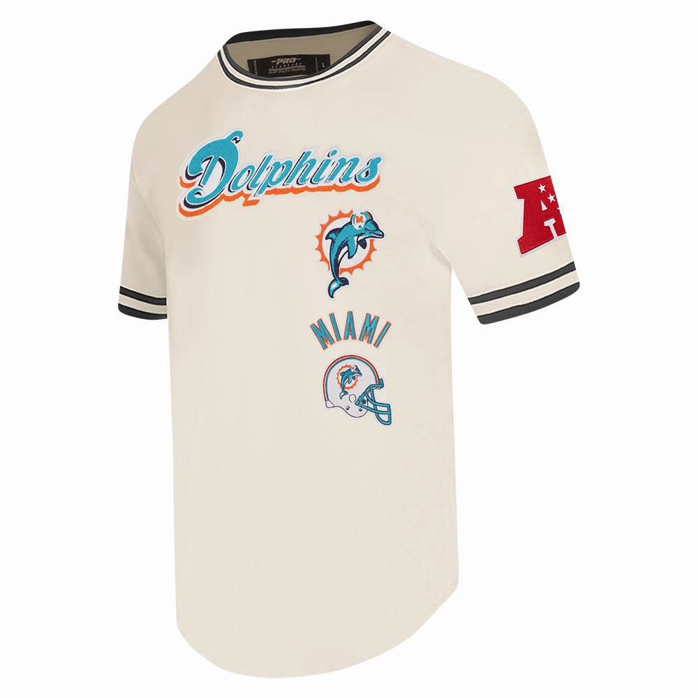 NFL MIAMI DOLPHINS RETRO CLASSIC MEN'S TEE (EGGSHELL/ BLACK)