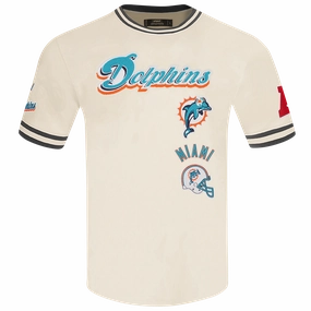 NFL MIAMI DOLPHINS RETRO CLASSIC MEN'S TEE (EGGSHELL/ BLACK)