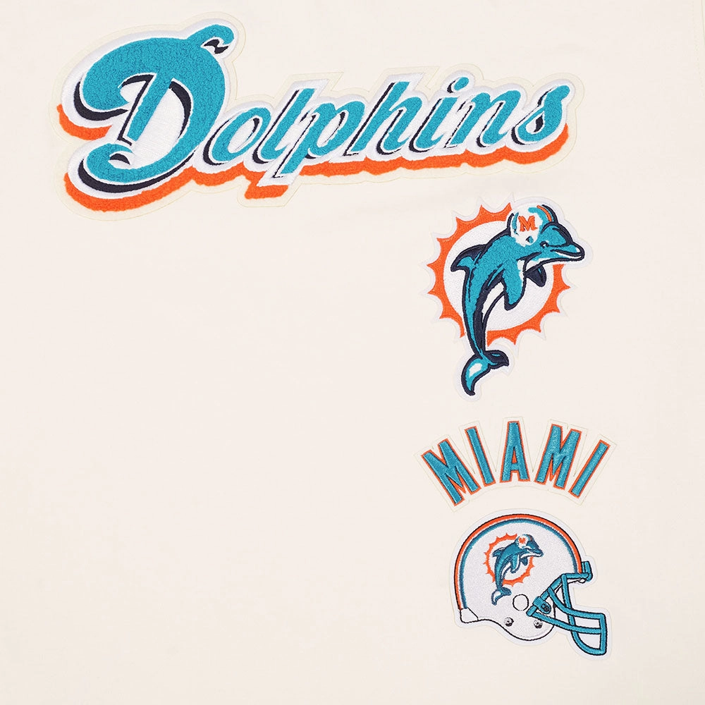 NFL MIAMI DOLPHINS RETRO CLASSIC MEN'S TEE (EGGSHELL/ BLACK)