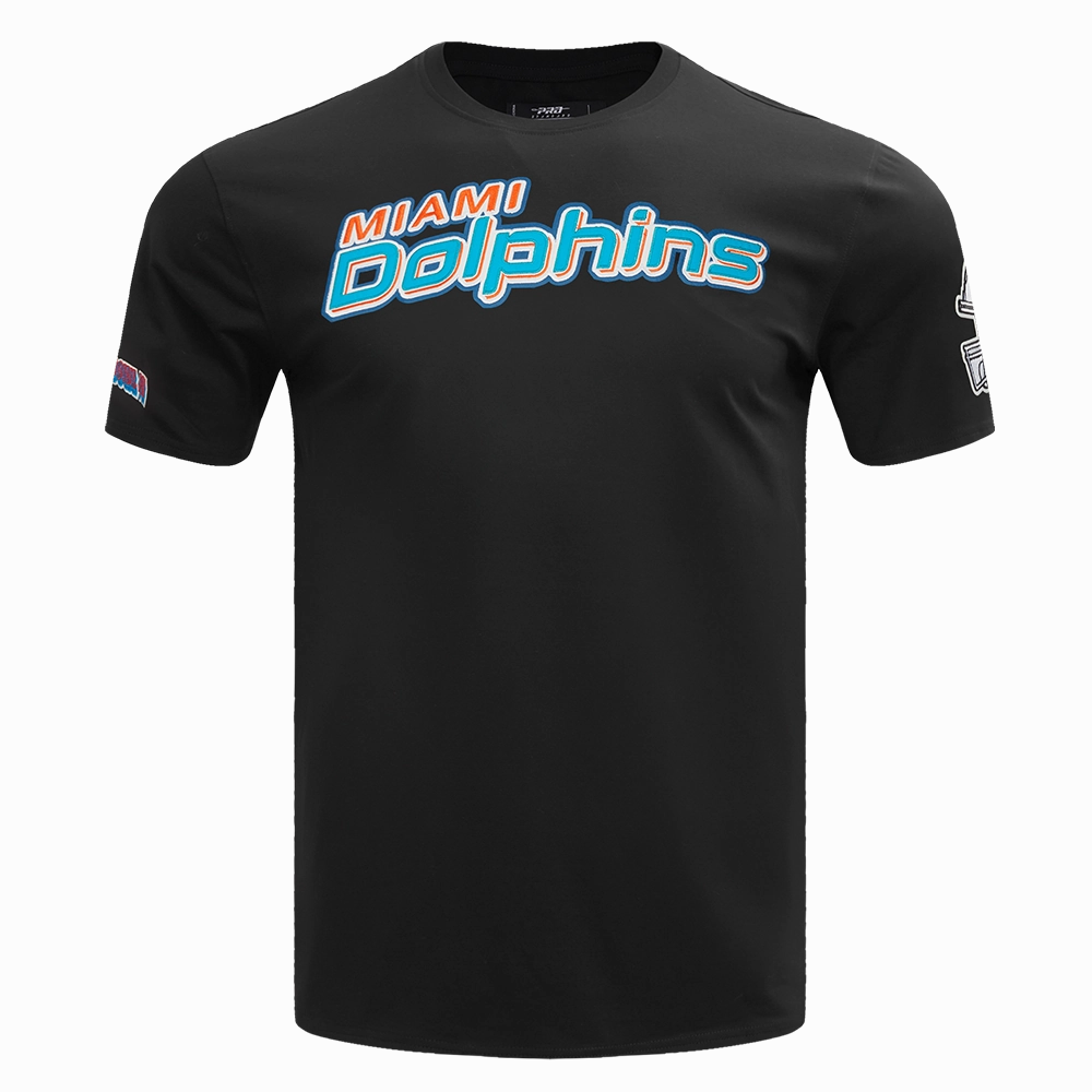NFL MIAMI DOLPHINS TACKLE TWILL MEN'S TEE (BLACK)