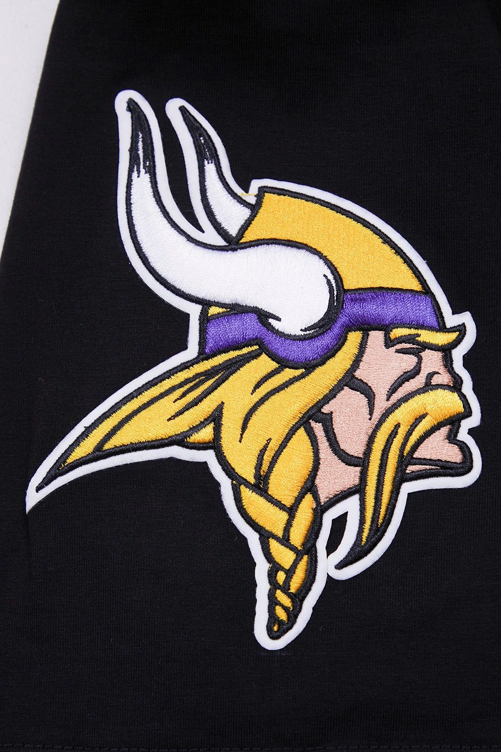 NFL MINNESOTA VIKINGS CLASSIC CHENILLE MEN'S   TEE (BLACK)