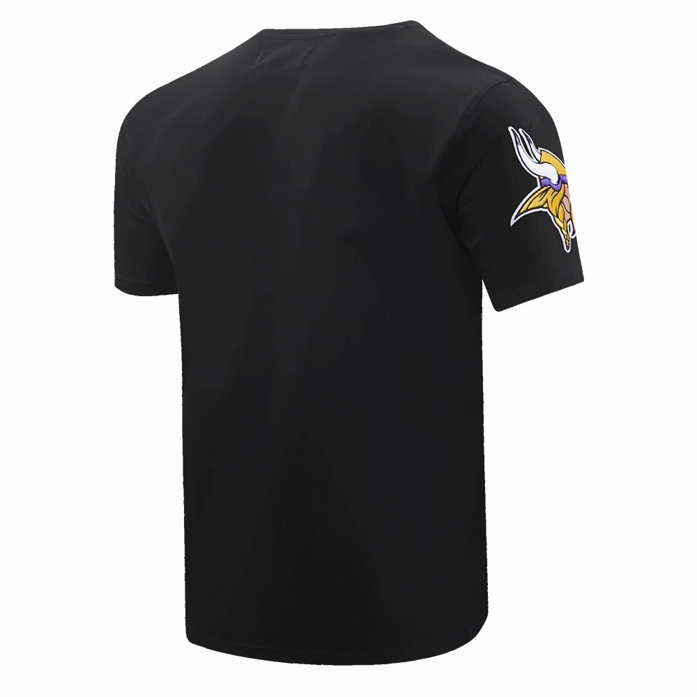 NFL MINNESOTA VIKINGS CLASSIC CHENILLE MEN'S   TEE (BLACK)