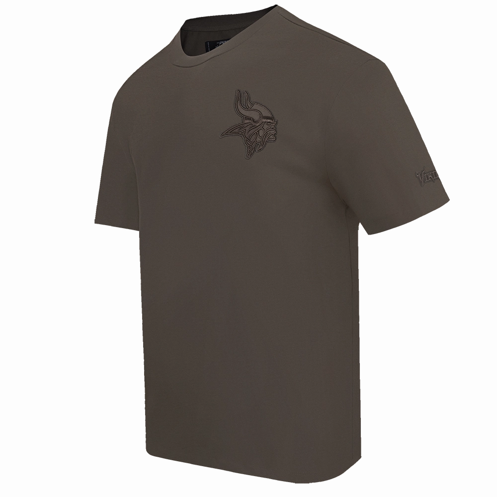 NFL MINNESOTA VIKINGS NEUTRAL MEN'S DROP SHOULDER TEE (DARK TAUPE)