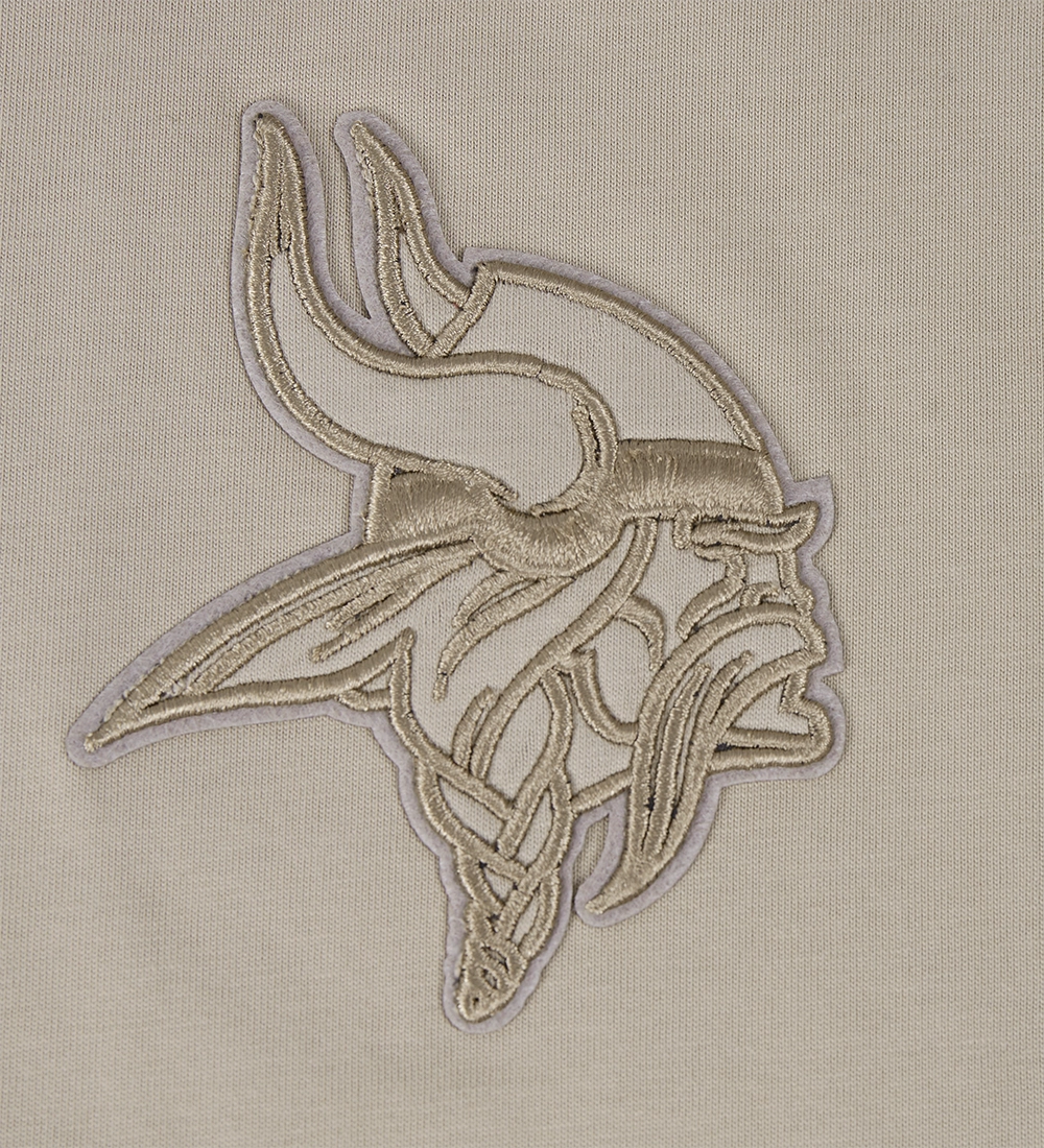 NFL MINNESOTA VIKINGS NEUTRAL MEN'S DROP SHOULDER TEE (TAUPE)