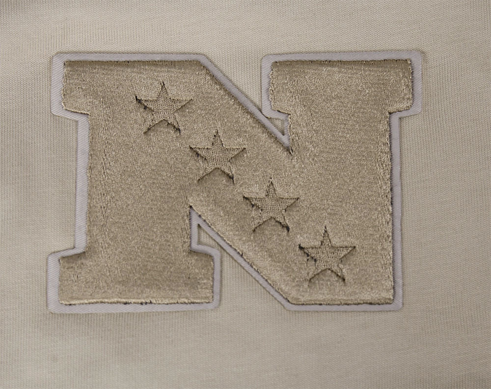 NFL MINNESOTA VIKINGS NEUTRAL MEN'S DROP SHOULDER TEE (TAUPE)