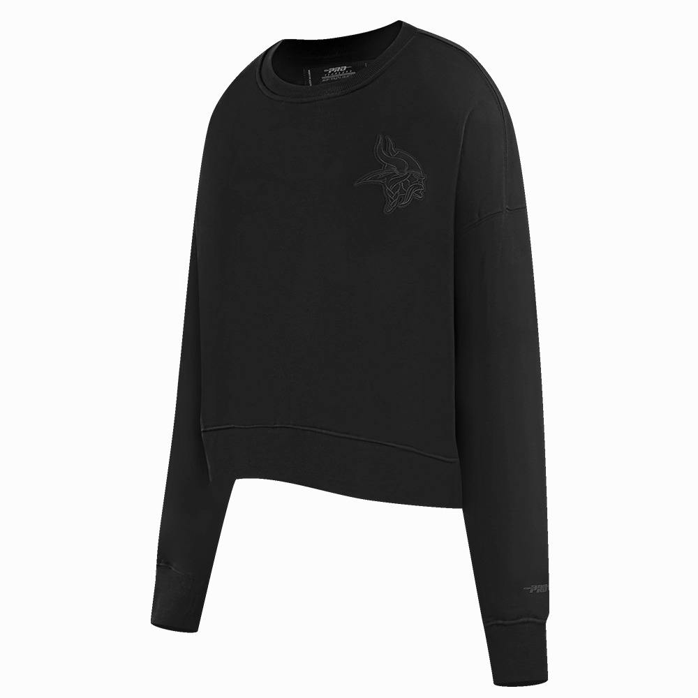 NFL MINNESOTA VIKINGS NEUTRAL WOMEN'S CREWNECK (BLACK)