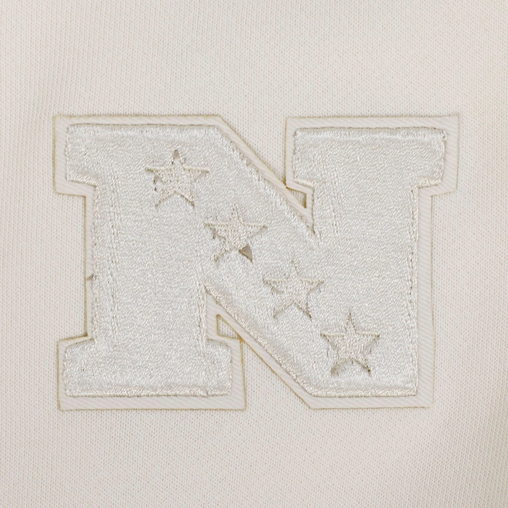 NFL MINNESOTA VIKINGS NEUTRAL WOMEN'S CREWNECK (EGGSHELL)