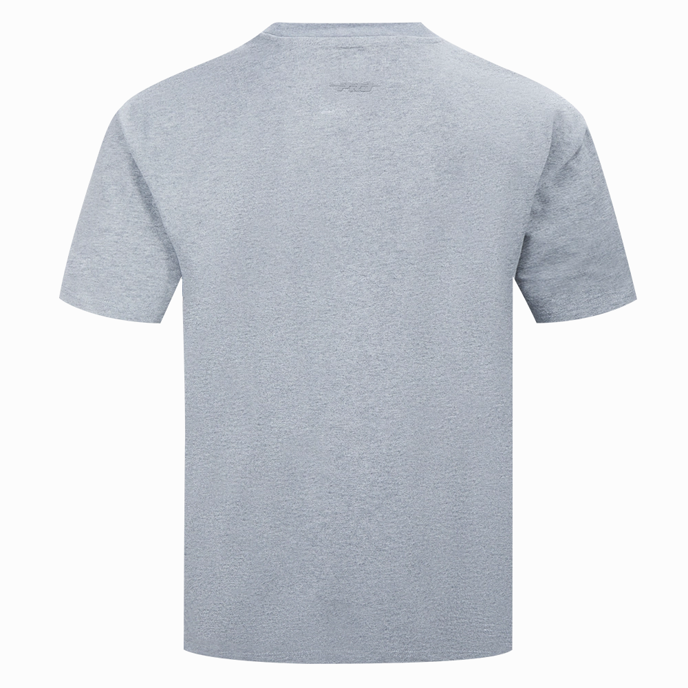 NFL NEW ORLEANS SAINTS NEUTRAL MEN'S COTTON JERSEY DROP SHOULDER TEE (DARK HEATHER GRAY)
