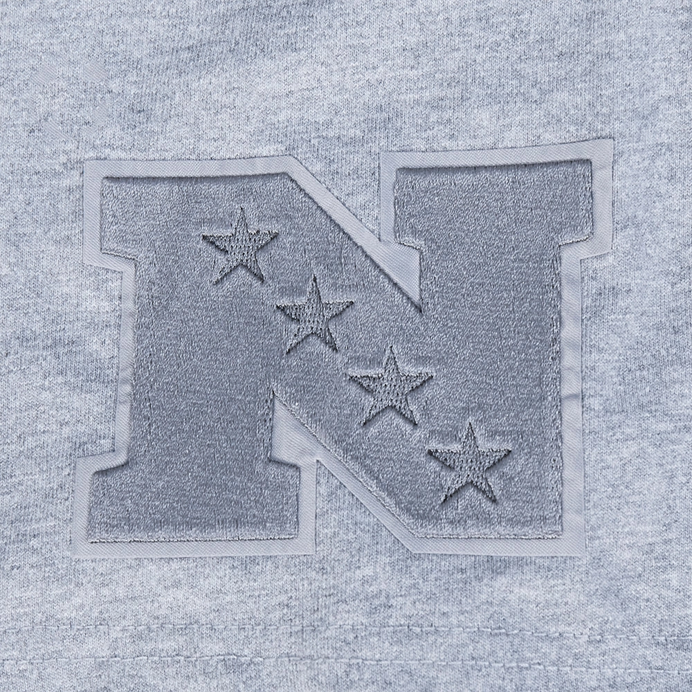 NFL NEW ORLEANS SAINTS NEUTRAL MEN'S COTTON JERSEY DROP SHOULDER TEE (DARK HEATHER GRAY)