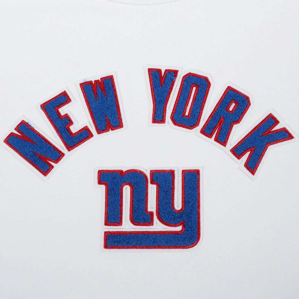 NFL NEW YORK GIANTS CLASSIC WOMEN'S CREWNECK (WHITE)