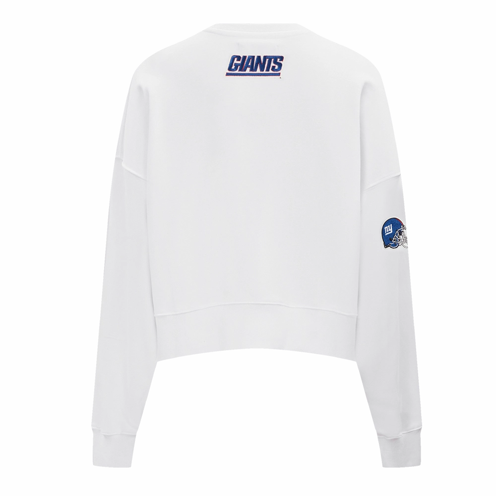 NFL NEW YORK GIANTS CLASSIC WOMEN'S CREWNECK (WHITE)
