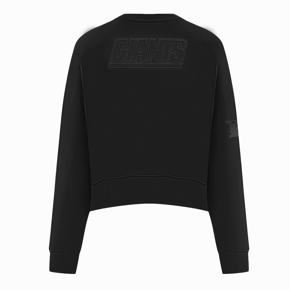 NFL NEW YORK GIANTS NEUTRAL WOMEN'S CREWNECK (BLACK)