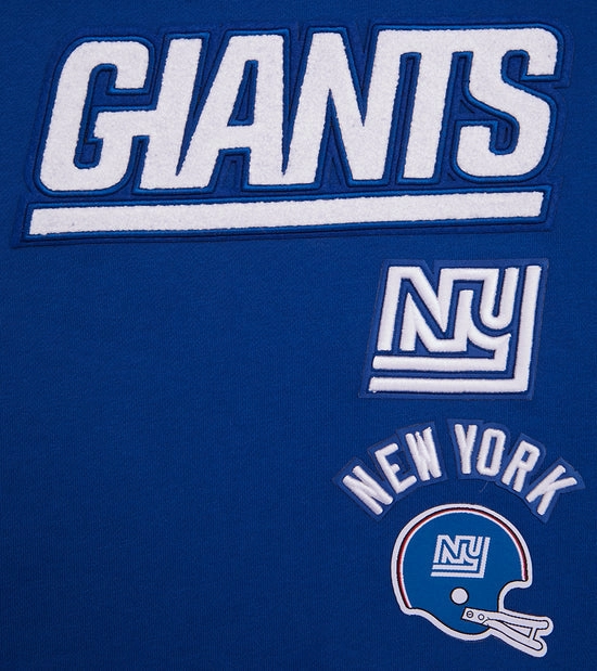NFL NEW YORK GIANTS RETRO CLASSIC WOMEN'S RIB CREWNECK (DODGER BLUE)