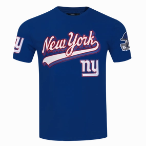 NFL NEW YORK GIANTS SCRIPT TAIL MEN'S SJ TEE (DODGER BLUE)
