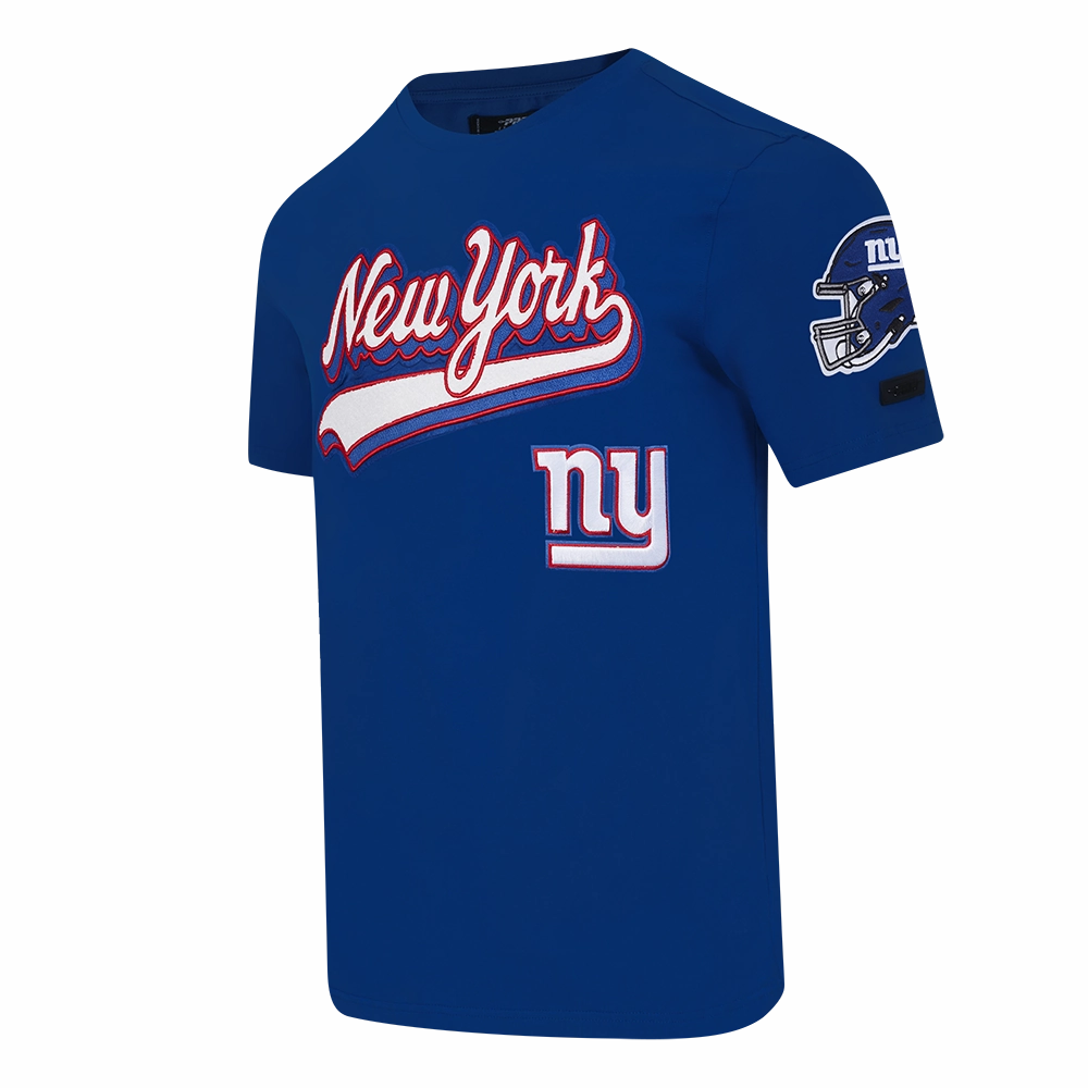 NFL NEW YORK GIANTS SCRIPT TAIL MEN'S SJ TEE (DODGER BLUE)