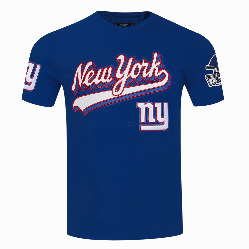 NFL NEW YORK GIANTS SCRIPT TAIL MEN'S SJ TEE (DODGER BLUE)