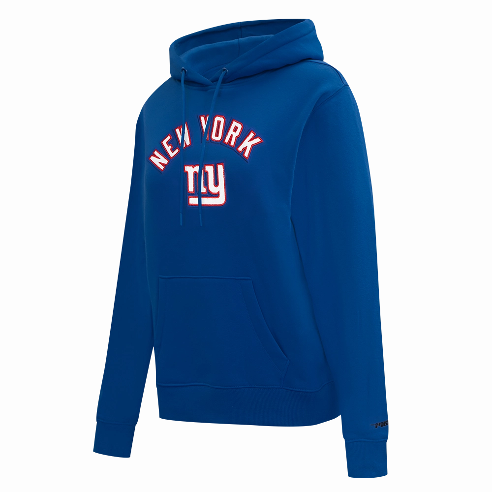 NFL NEW YORK GIANTS STANDARD FIT WOMEN'S FLEECE HOODIE (DODGER BLUE)