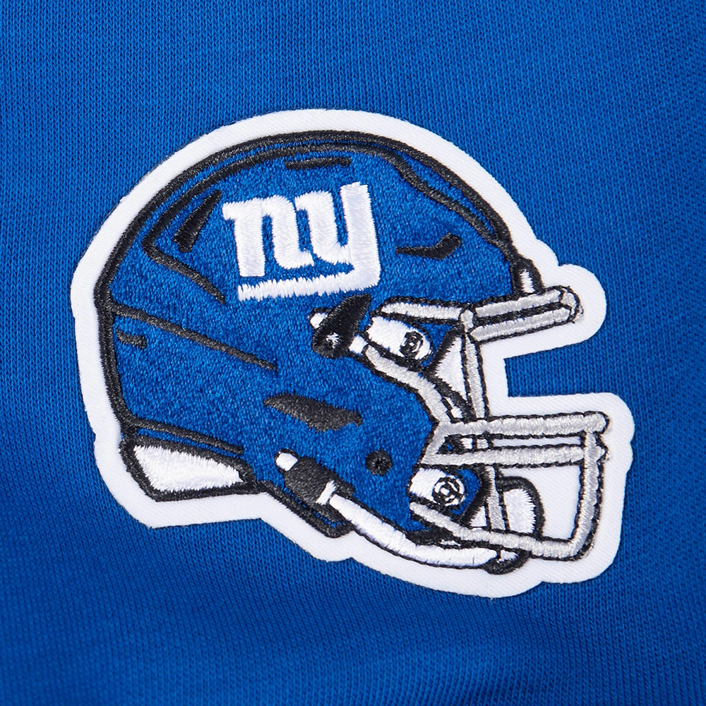 NFL NEW YORK GIANTS STANDARD FIT WOMEN'S FLEECE HOODIE (DODGER BLUE)