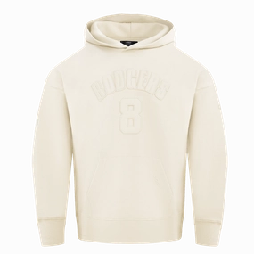 NFL NEW YORK JETS AARON RODGERS #8 NEUTRAL MEN'S DROP SHOULDER PO (EGGSHELL)