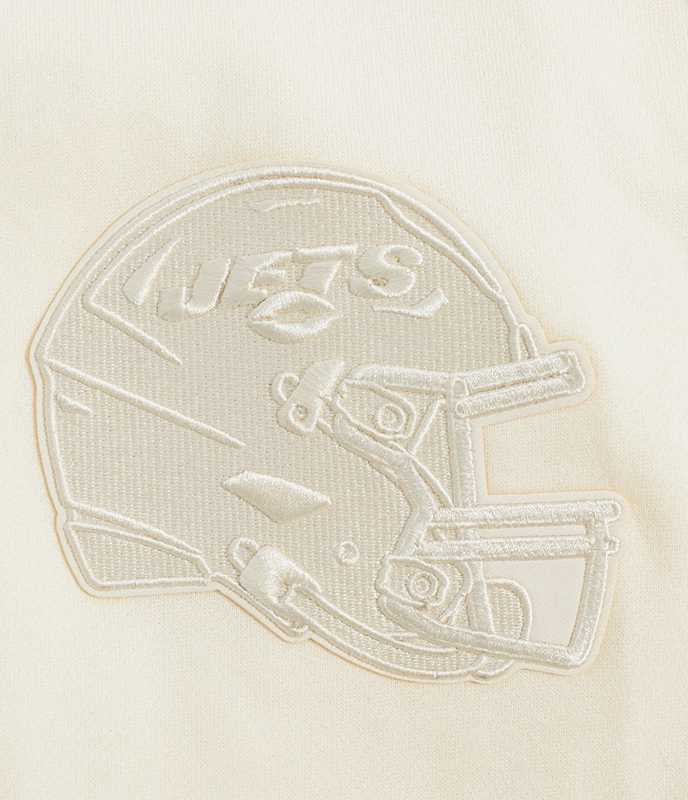 NFL NEW YORK JETS AARON RODGERS #8 NEUTRAL MEN'S DROP SHOULDER PO (EGGSHELL)
