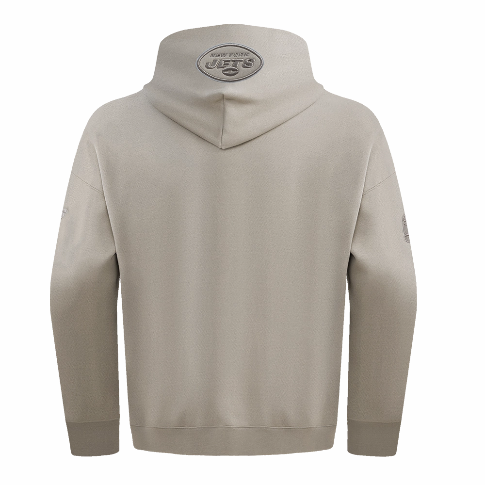 NFL NEW YORK JETS AARON RODGERS #8 NEUTRAL MEN'S DROP SHOULDER PO (TAUPE)