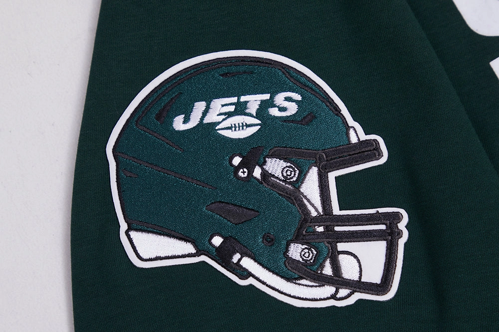 NFL NEW YORK JETS AHMAD "SAUCE" GARDNER #1 MEN'S DOUBLE KNIT PULLOVER HOODIE (FOREST GREEN)