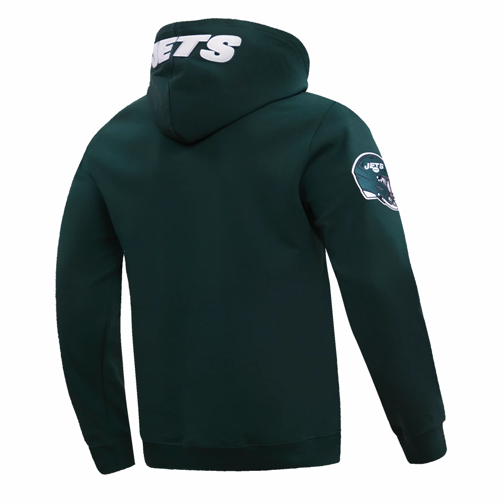 NFL NEW YORK JETS AHMAD "SAUCE" GARDNER #1 MEN'S DOUBLE KNIT PULLOVER HOODIE (FOREST GREEN)