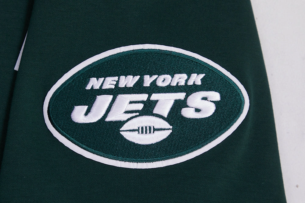 NFL NEW YORK JETS AHMAD "SAUCE" GARDNER #1 MEN'S DOUBLE KNIT PULLOVER HOODIE (FOREST GREEN)