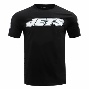 NFL NEW YORK JETS CLASSIC CHENILLE SINGLE JERSEY TEE (BLACK)