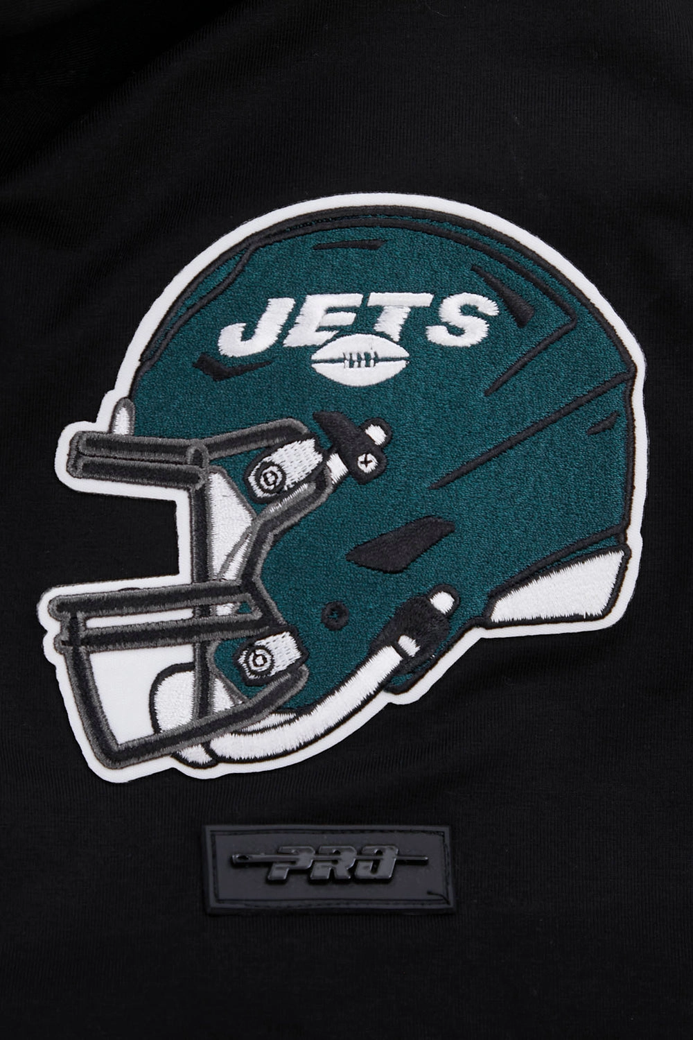 NFL NEW YORK JETS CLASSIC CHENILLE SINGLE JERSEY TEE (BLACK)