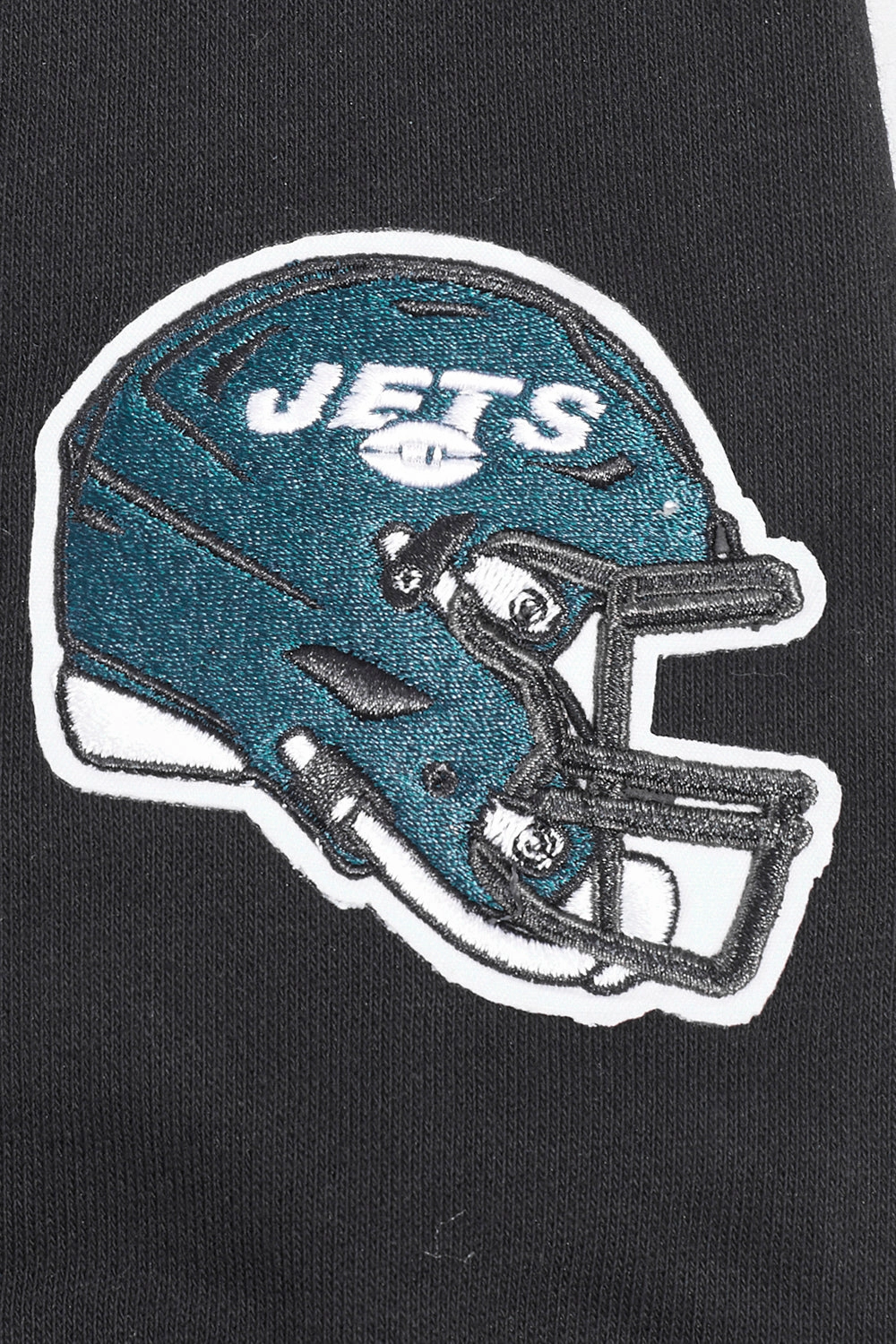 NFL NEW YORK JETS CLASSIC CROPPED WOMEN'S PULLOVER HOODIE (BLACK)