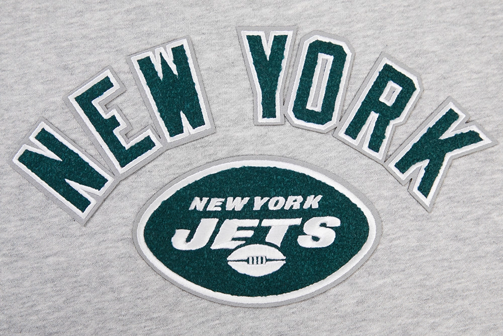 NFL NEW YORK JETS CLASSIC WOMEN'S CREWNECK (HEATHER GREY)