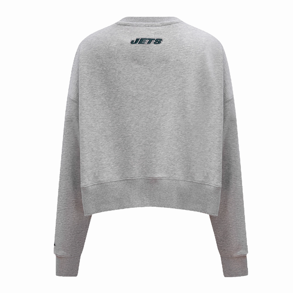 NFL NEW YORK JETS CLASSIC WOMEN'S CREWNECK (HEATHER GREY)