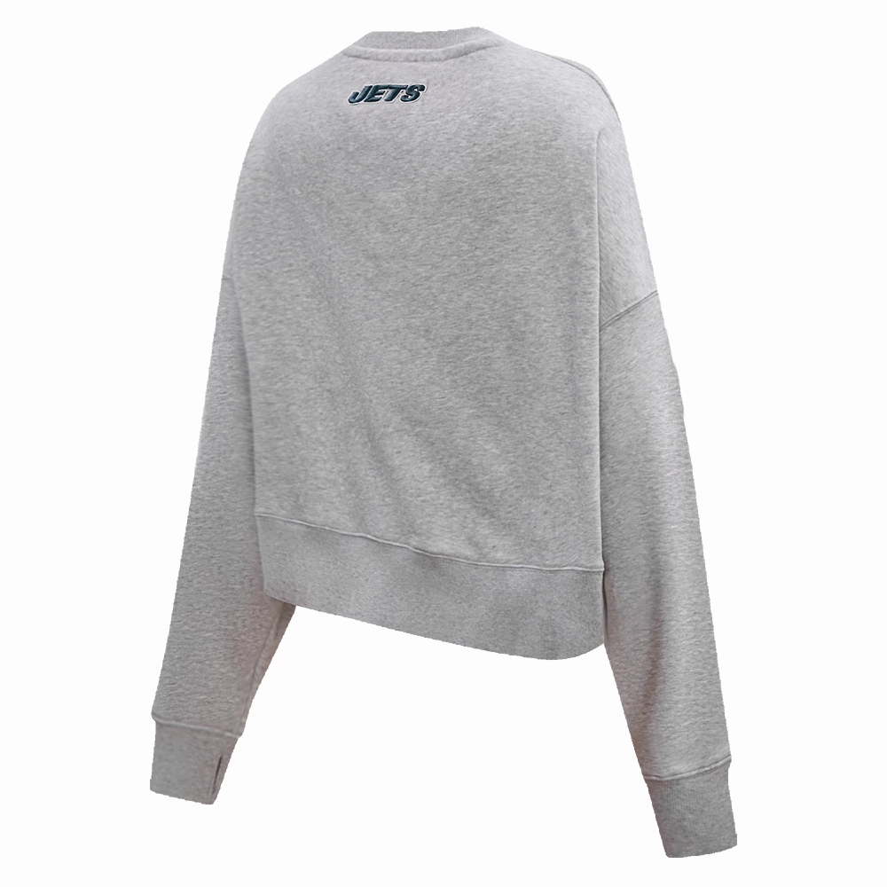 NFL NEW YORK JETS CLASSIC WOMEN'S CREWNECK (HEATHER GREY)