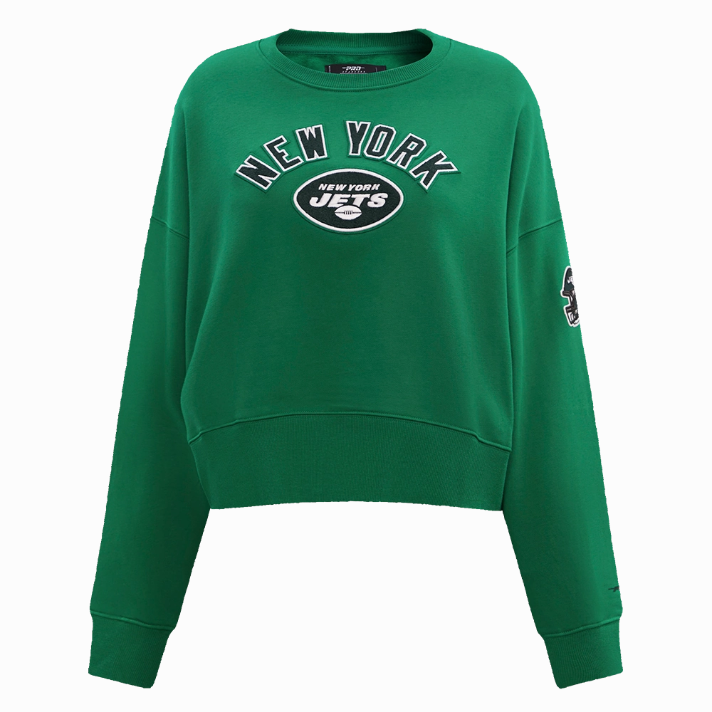 NFL NEW YORK JETS CLASSIC WOMEN'S CREWNECK (KELLY GREEN)
