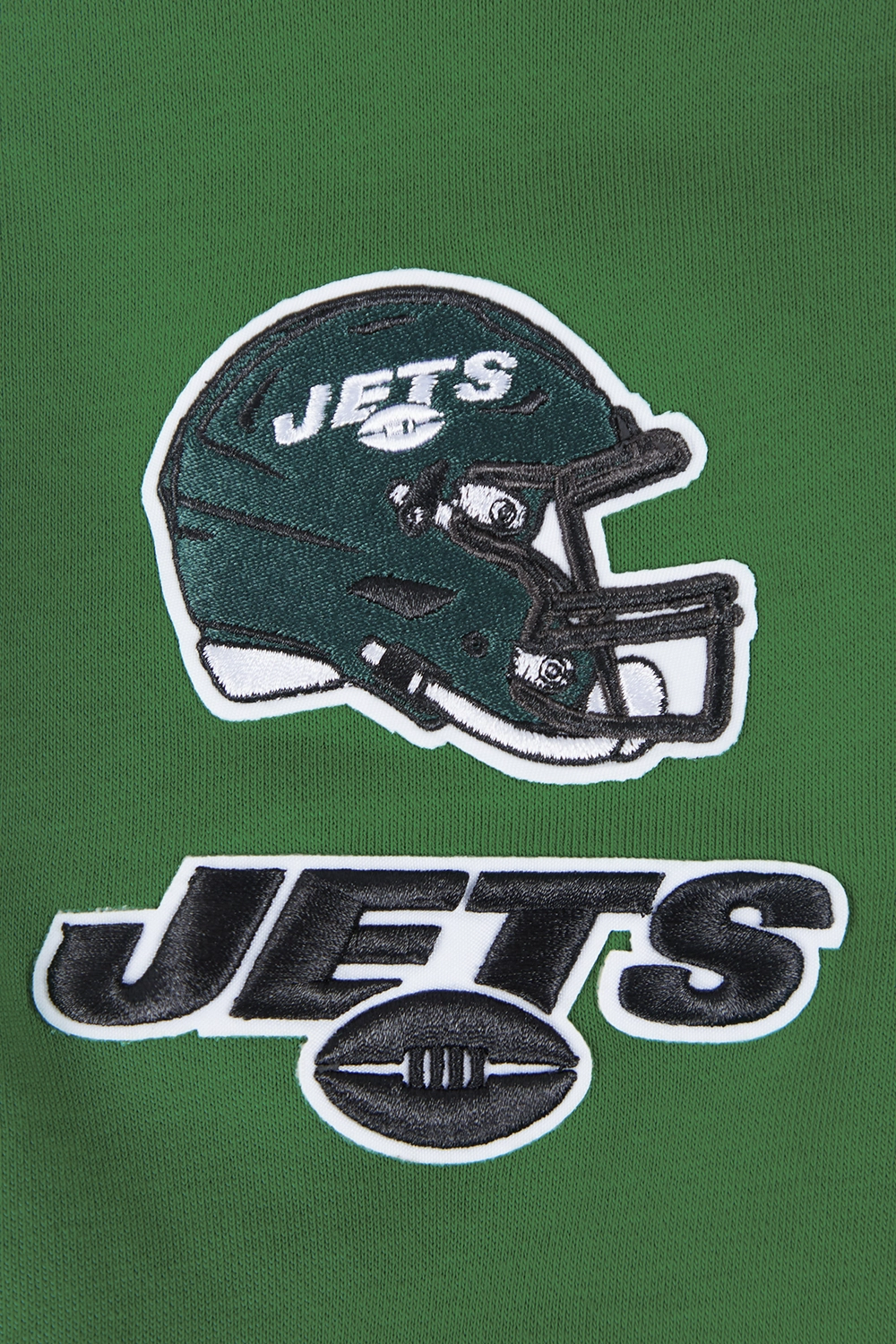 NFL NEW YORK JETS CLASSIC WOMEN'S CROPPED FLEECE PULLOVER HOODIE (KELLY GREEN)